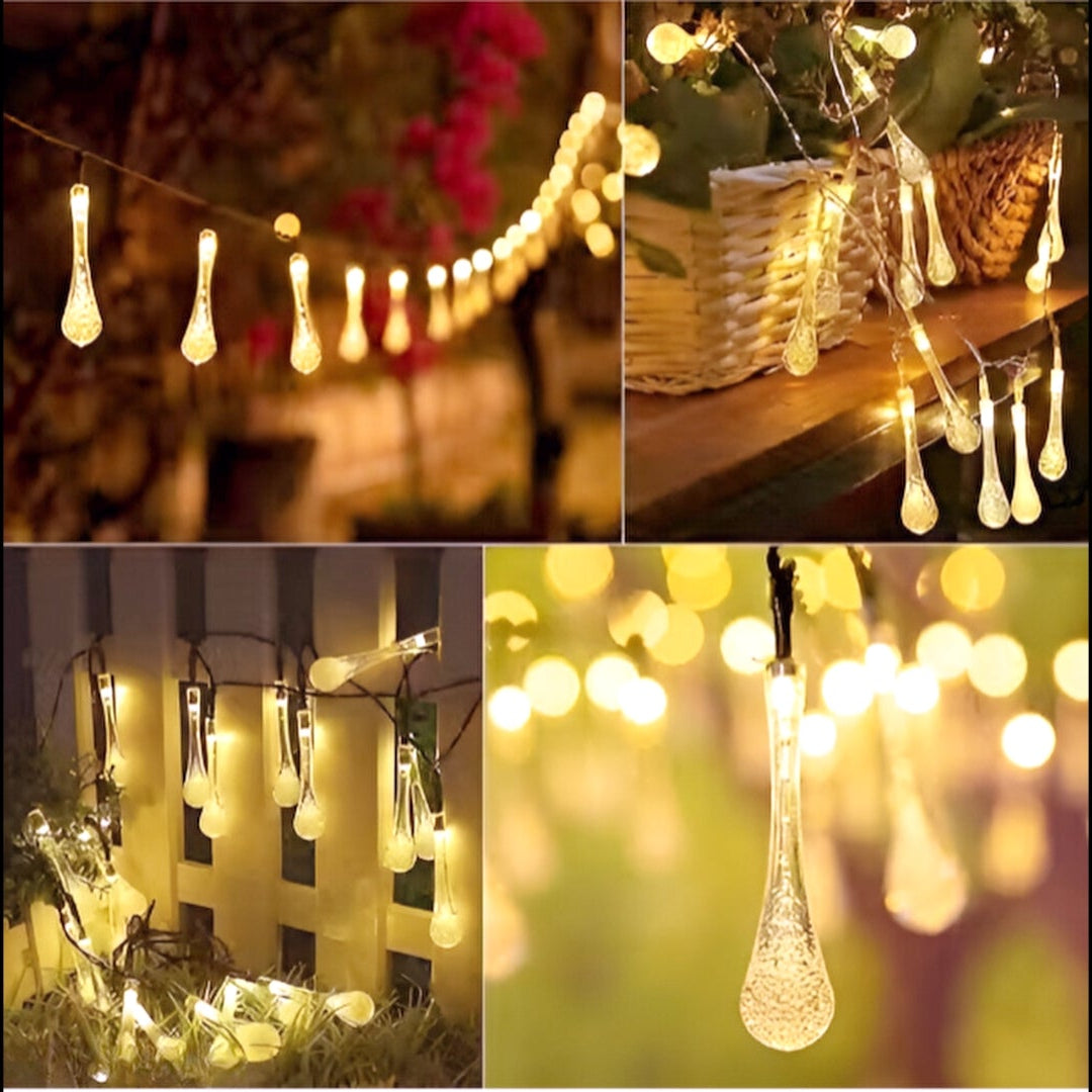 Fairy Water Drop String Ball Light