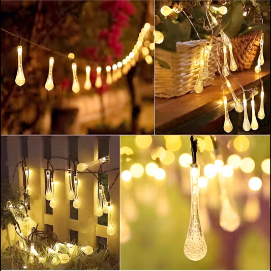 Fairy Water Drop String Ball Light
