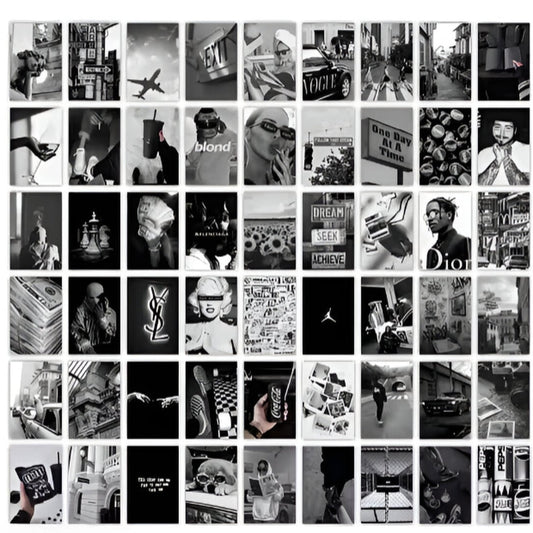 Greyscale dream collage