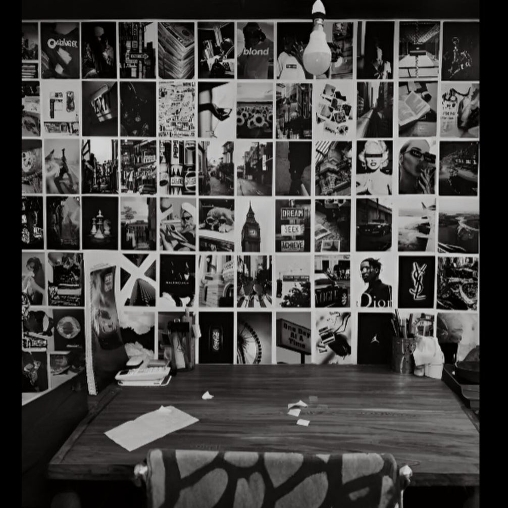 Greyscale dream collage