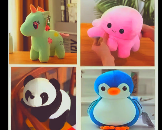 Huggable Combo Of 4 Stuffed Chibi Animals