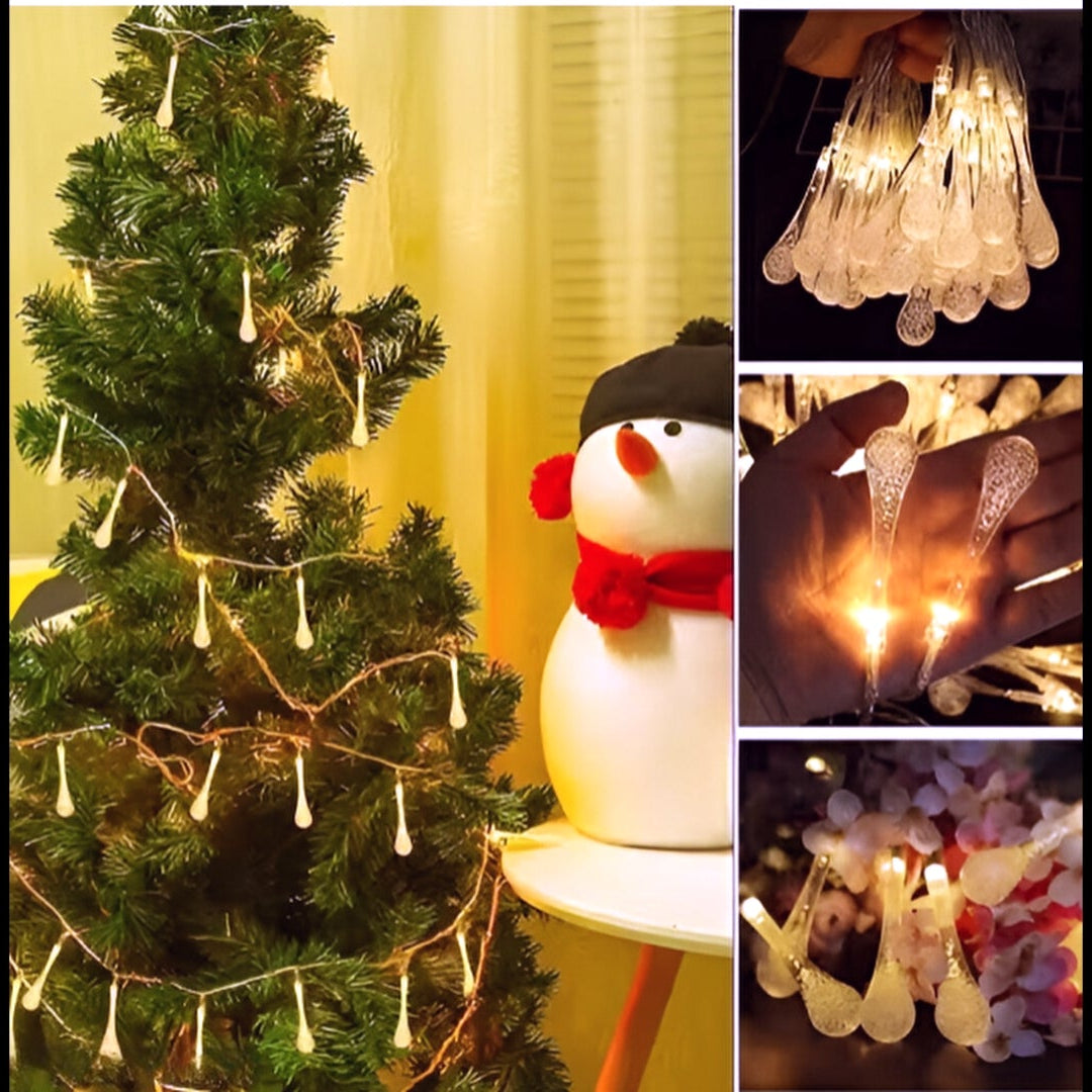Fairy Water Drop String Ball Light