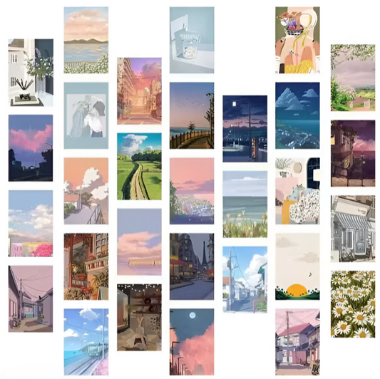 Anime scenery collage kit – 30