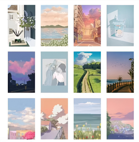 Anime scenery collage kit – 30