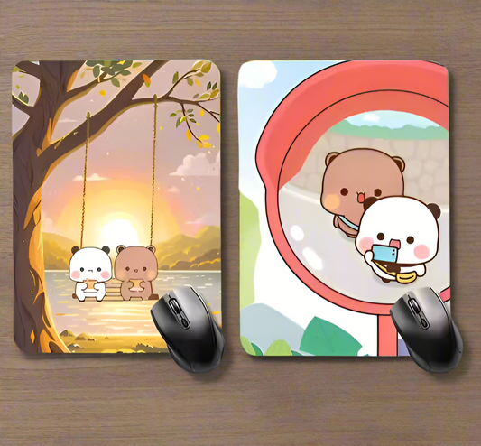 Cute Duo mouse pad set
