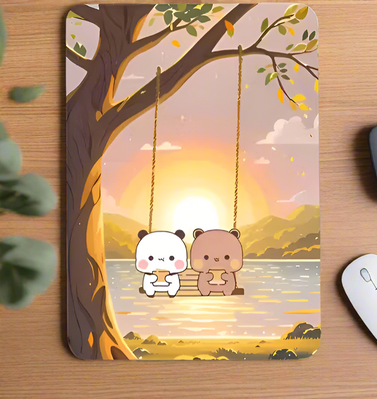 Cute Duo mouse pad set