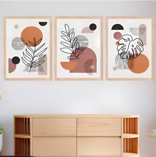Abstract Nature Frames (Set Of 3)