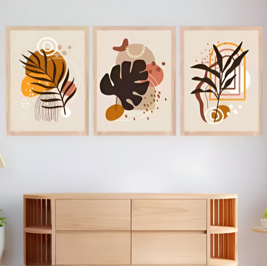 Abstract Nature Frames (Set Of 3)