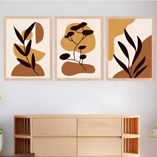 Abstract Nature Frames (Set Of 3)
