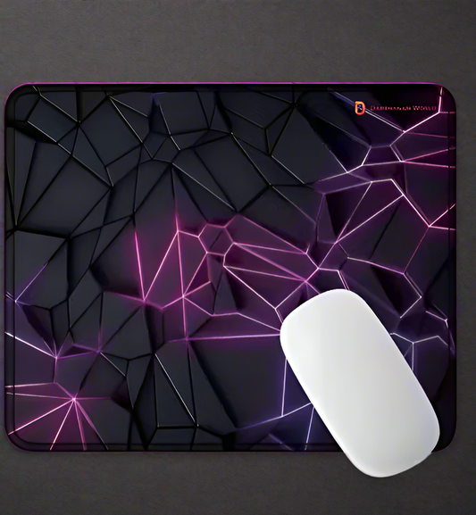 Purple Lightning gaming mouse pad