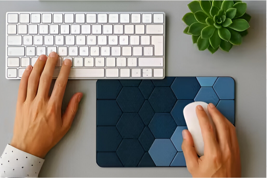 Hexawave mouse pad