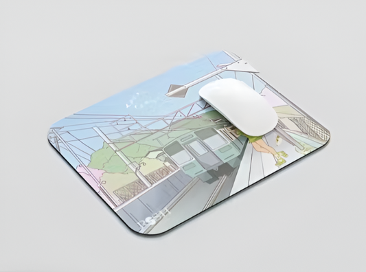 Locovibe – train sketch mouse pad