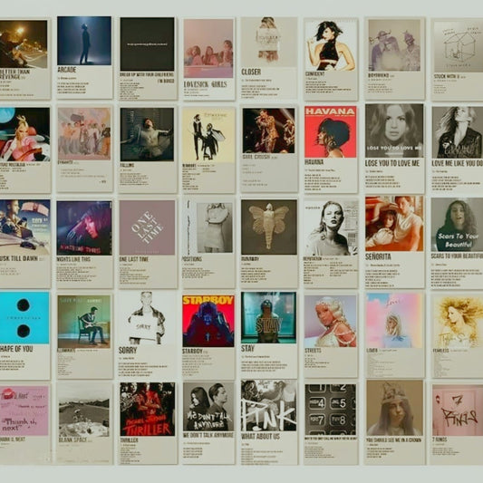 song album aesthetic wall kit