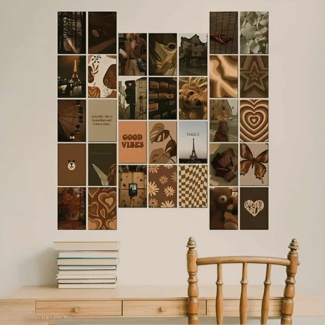 Coffee brown poster set 30+ Pcs