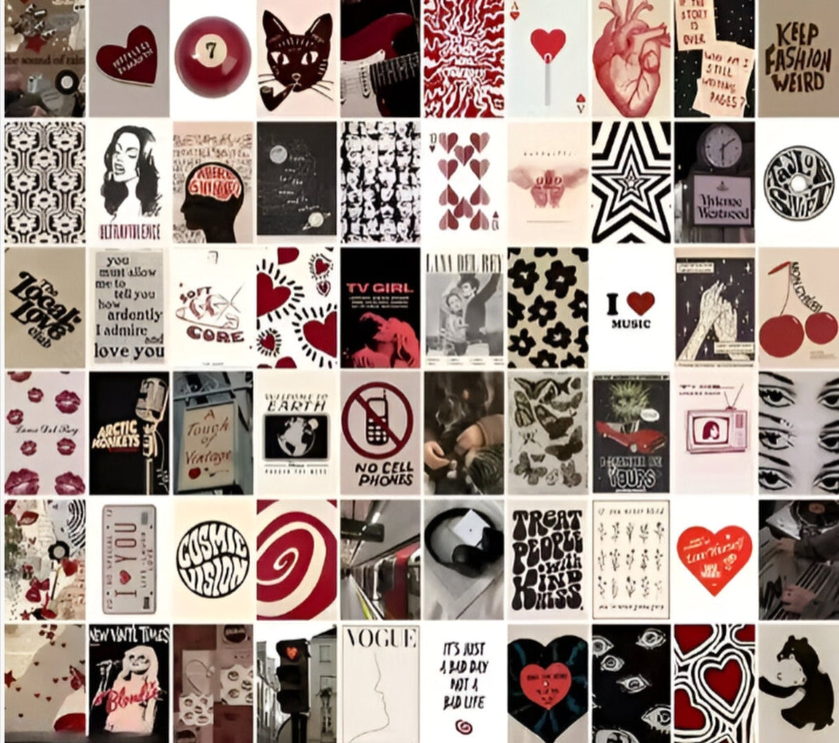 Downtown Girl Wall Collage Kit 60Pcs